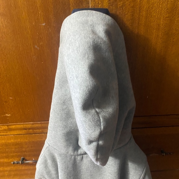 Abercrombie Fitch Grey 2 Layer Jacket With 2 Zippers and Hood - Picture 5 of 9